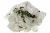 Quartz Crystal Cluster with Epidote - China #214734-1